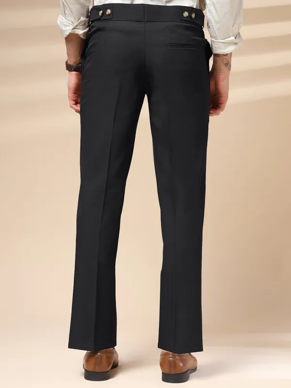 Black_Polyester_Stretch_Oxford_Gurkha_Trousers_For_Men