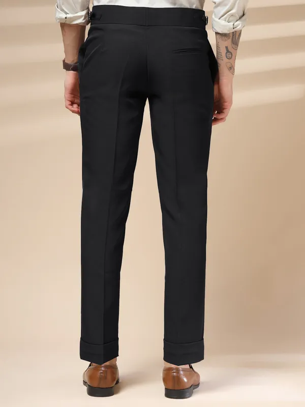 Black_Polyester_Blend_Double_Button_Gurkha_Pants_For_Men
