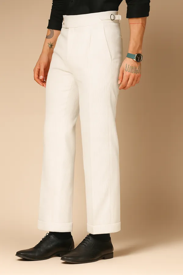 Snow_White_Corduroy_Boot_Cut_Gurkha_Pants_For_Men