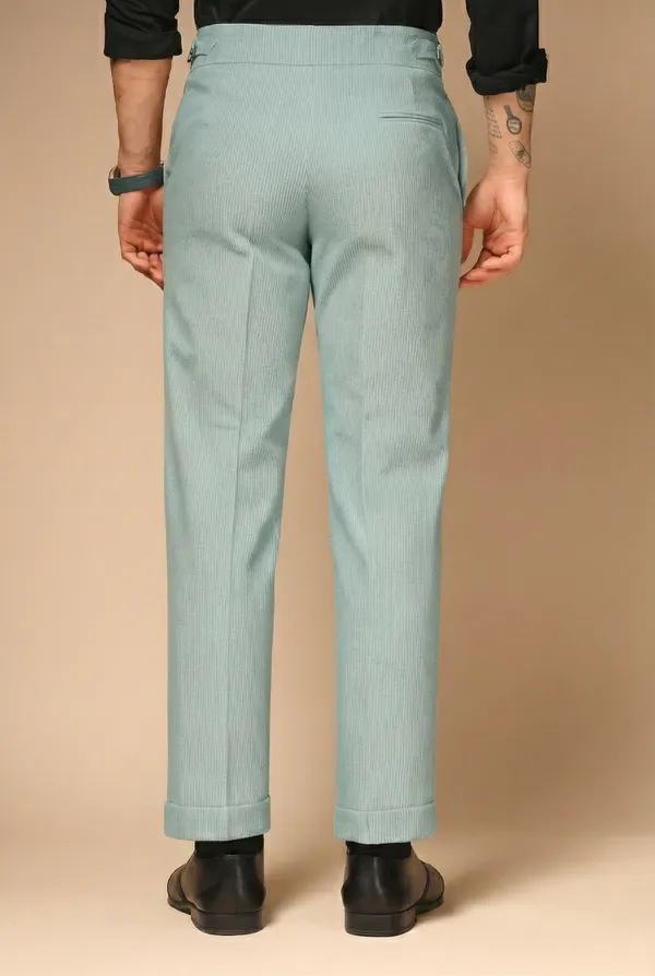 Sage_Green_Corduroy_Boot_Cut_Gurkha_Pants_For_Men