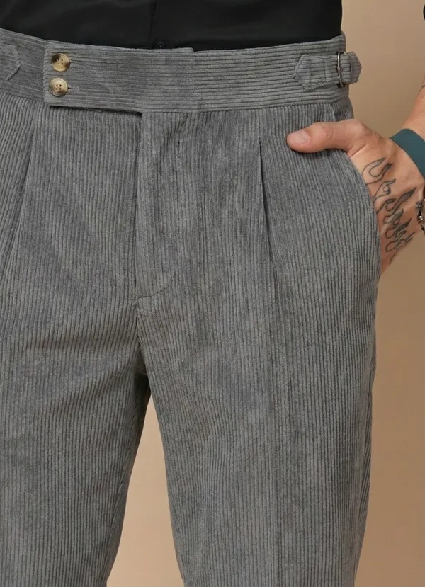 Dark_Grey_Corduroy_Boot_Cut_Gurkha_Pants_For_Men