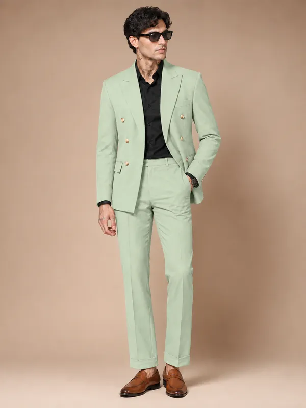 Lime_Double_Breasted_2_Piece_Suit_For_Men
