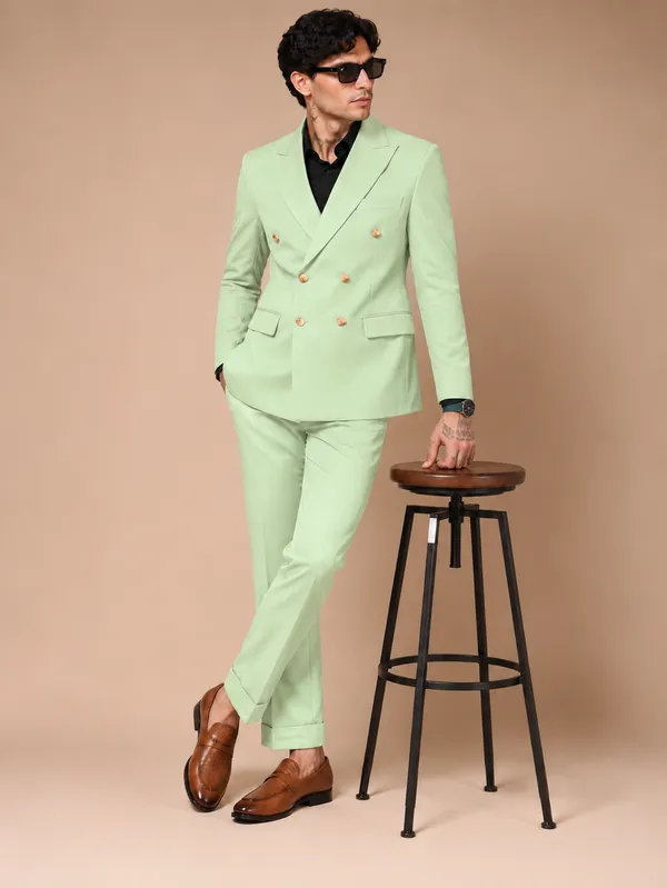 Lime_Double_Breasted_2_Piece_Suit_For_Men