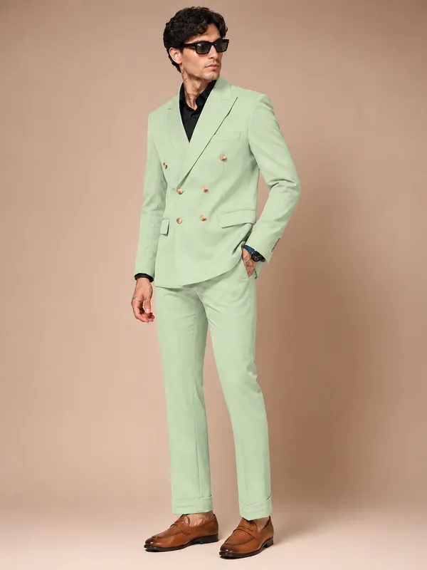 Lime_Double_Breasted_2_Piece_Suit_For_Men