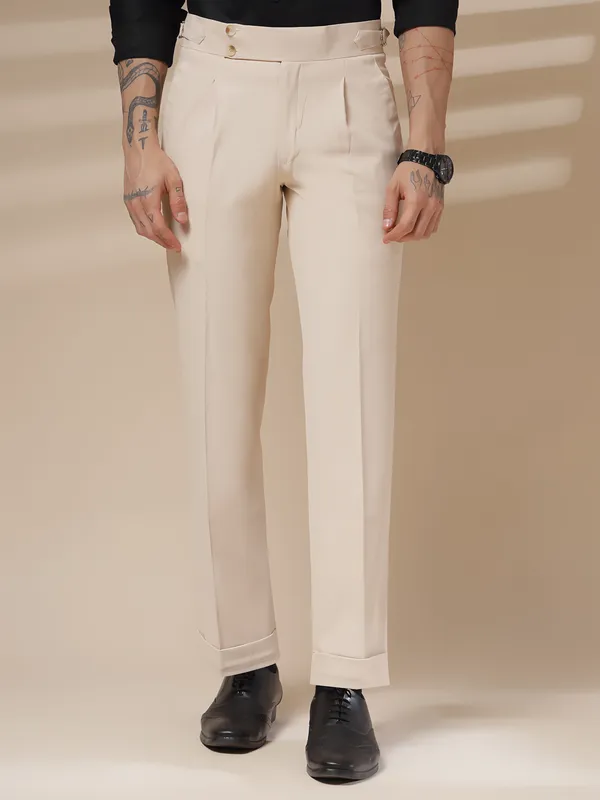 Beige_Polyester_Lycra_Straight_Fit_Gurkha_Pants_For_Men