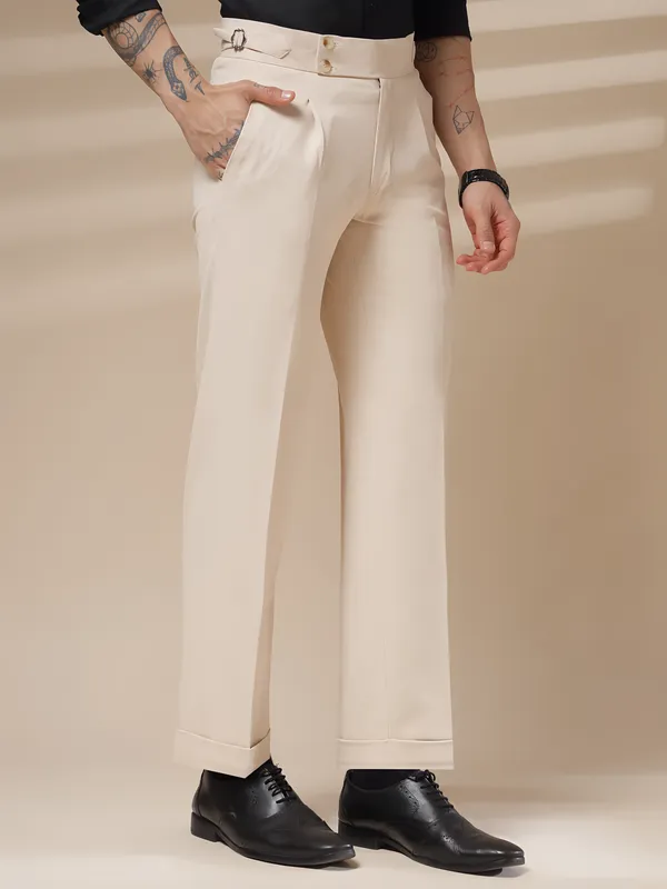Beige_Polyester_Lycra_Straight_Fit_Gurkha_Pants_For_Men