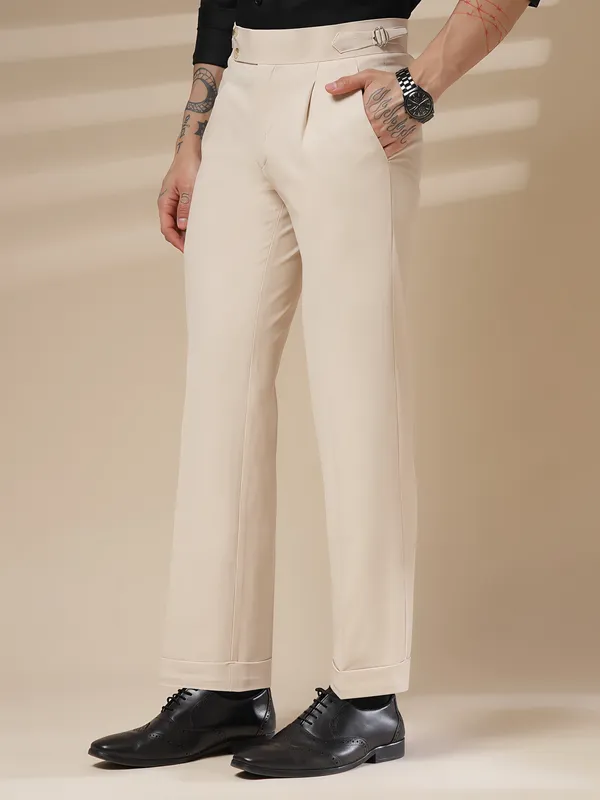Beige_Polyester_Lycra_Straight_Fit_Gurkha_Pants_For_Men