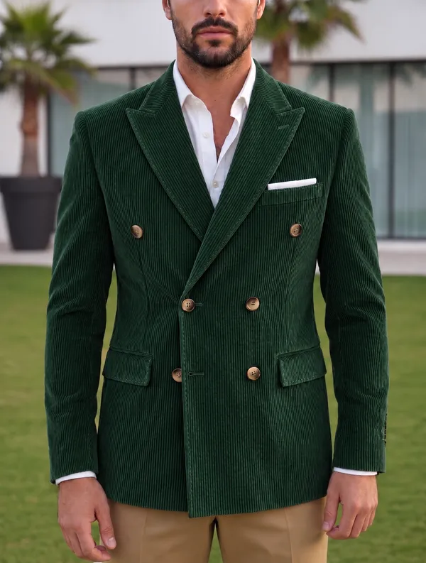 Bottle_Green_Corduroy_Double_Breasted_Blazer_by_Italian_Vega