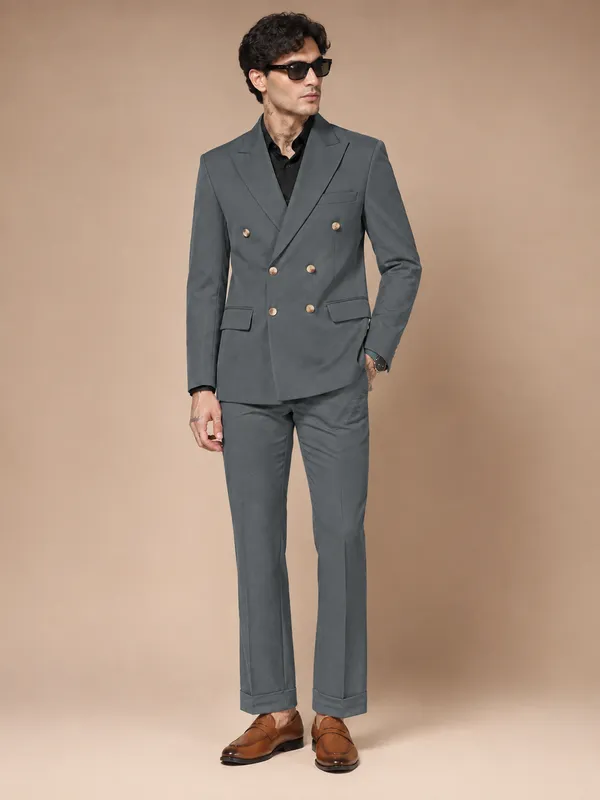 Stone_Grey_Double_Breasted_2_Piece_Suit_For_Men