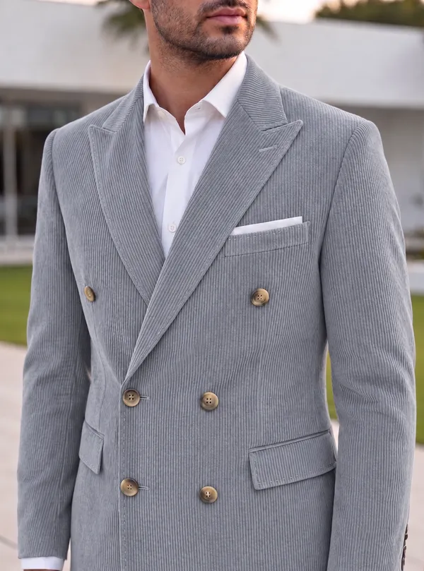 Light_Grey_Corduroy_Double_Breasted_Blazer_by_Italian_Vega®