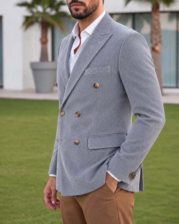 Light_Grey_Corduroy_Double_Breasted_Blazer_by_Italian_Vega®