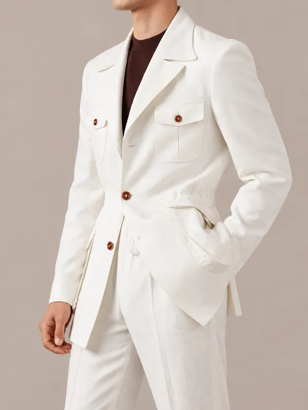 White_Linen_Safari_Jacket_-_Slim-Fit_Jacket_by_Italian_Vega