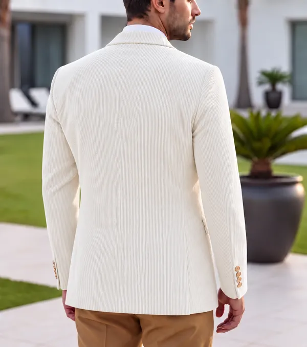 White_Corduroy_Double_Breasted_Blazer_by_Italian_Vega®