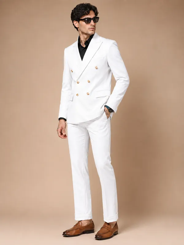 White_Double_Breasted_2_Piece_Suit_For_Men
