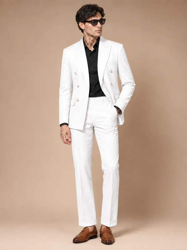 White_Double_Breasted_2_Piece_Suit_For_Men