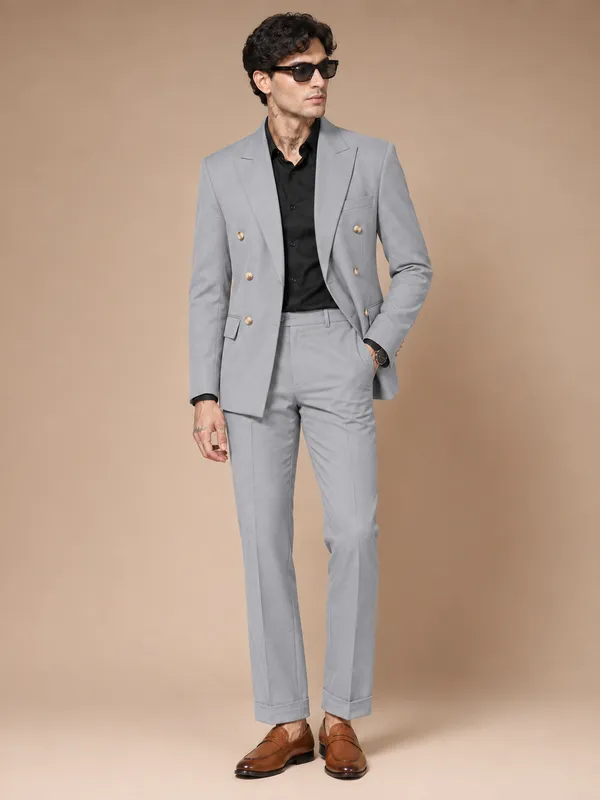 Ash_Grey_Double_Breasted_Suit_For_Men
