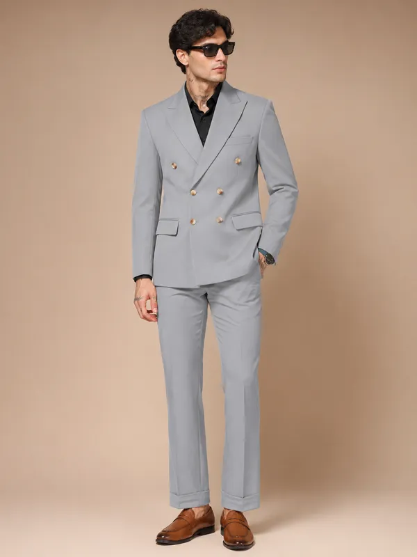 Ash_Grey_Double_Breasted_Suit_For_Men