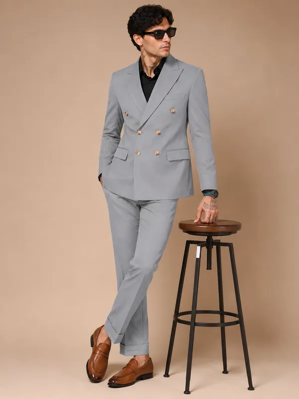 Ash_Grey_Double_Breasted_Suit_For_Men