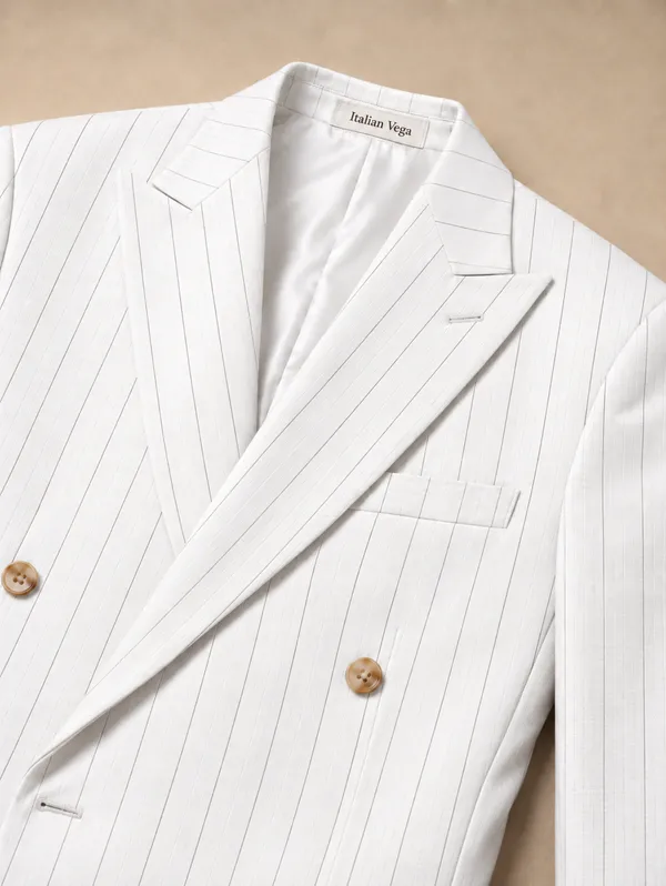 White_Stripe_Double_Breasted_2_Piece_Suit_For_Men