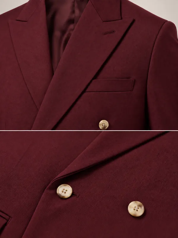 Wine_Double_Breasted_2_Piece_Suit_For_Men