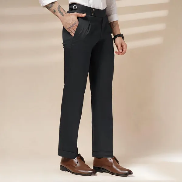 Black_Polyester_Buttoned_Gurkha_Pants_For_Men