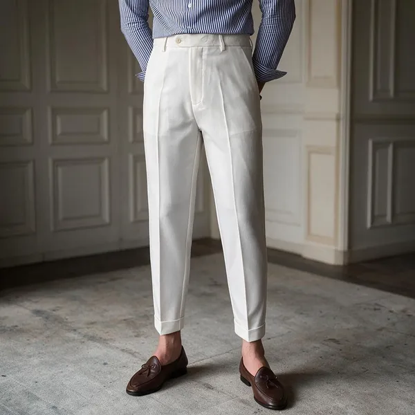 White_Cotton_Lycra_Straight_Fit_Formal_Pants_For_Men