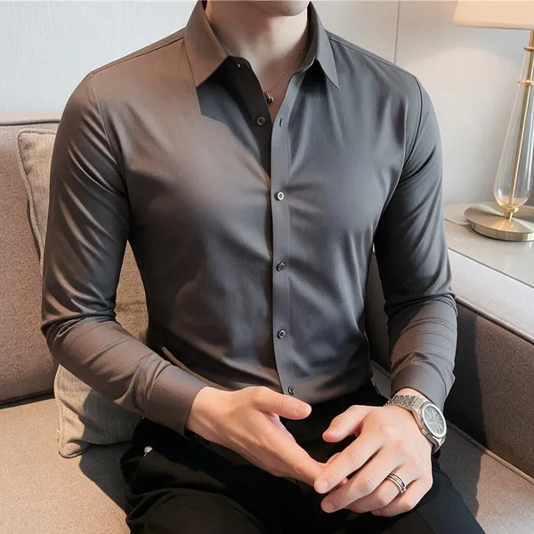 Brown_Satin_Shirt_For_Men