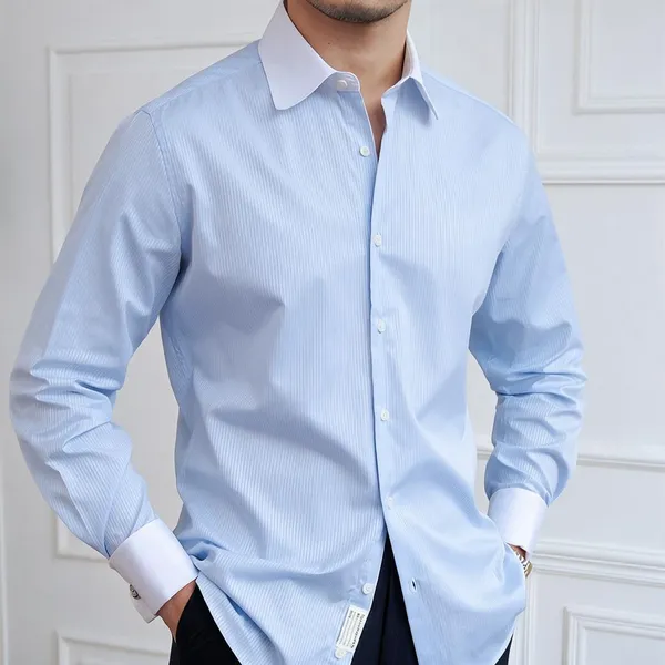 Blue_Cotton_Striped_Formal_Shirt_For_Men