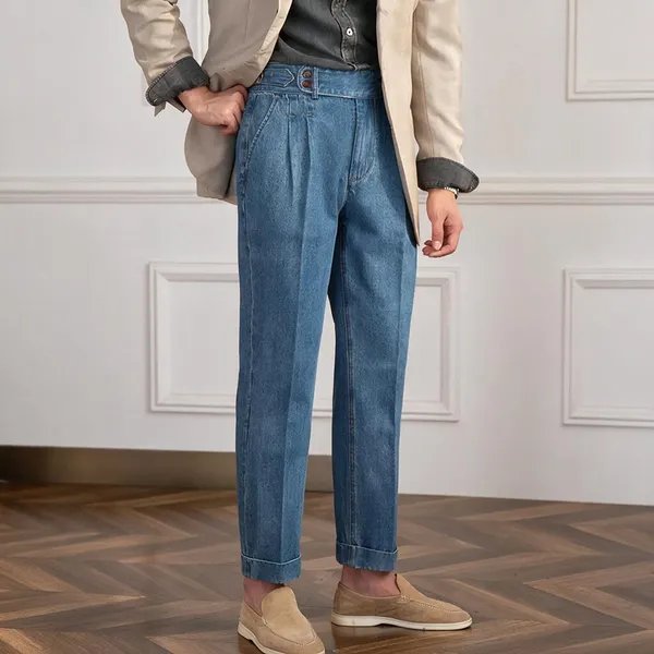 Sky_Blue_Denim_Buttoned_Trousers_For_Men