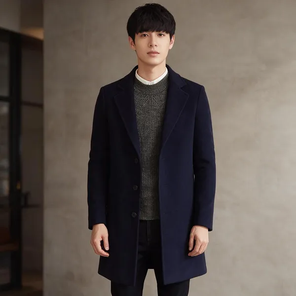 Navy_Blue_Tweed_Trench_Coat_For_Men
