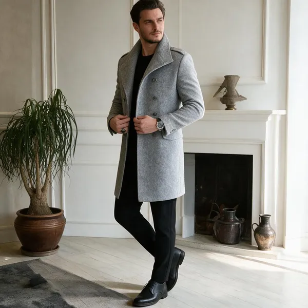 Ash_Grey_Tweed_Double_Breasted_Coat_For_Men