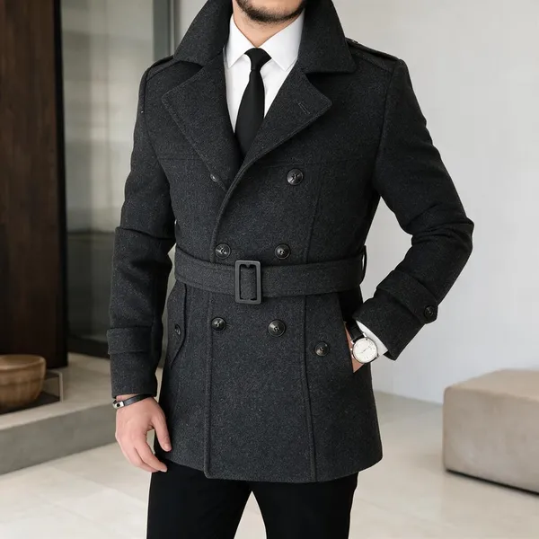 Black_Tweed_Double_Breasted_Overcoat_For_Men