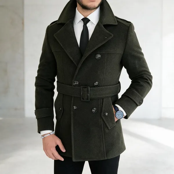 Dark_Green_Tweed_Double_Breasted_Coat_For_Men