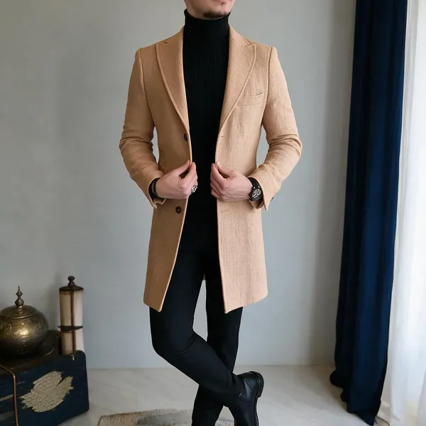 Camel_Tweed_Charleston_Overcoat_For_Men