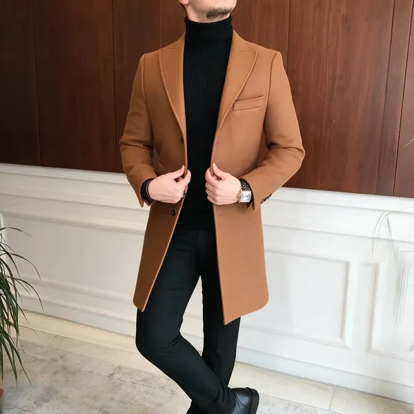 Tan_Tweed_Double_Breasted_Overcoat_For_Men