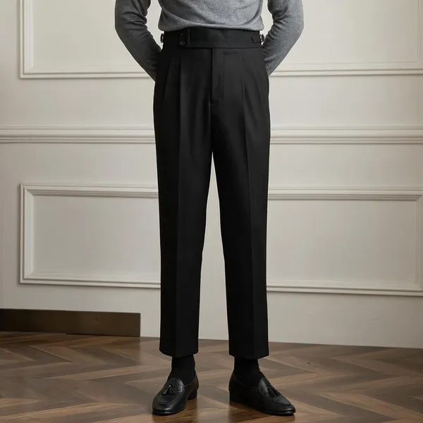 Black_Herringbone_Buttoned_Gurkha_Trousers_For_Men