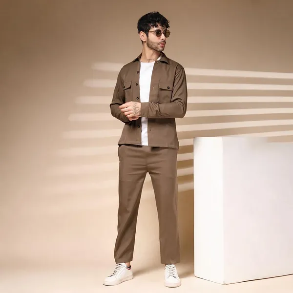 Camel_Cotton_Buttoned_Co-Ord_Set_For_Men