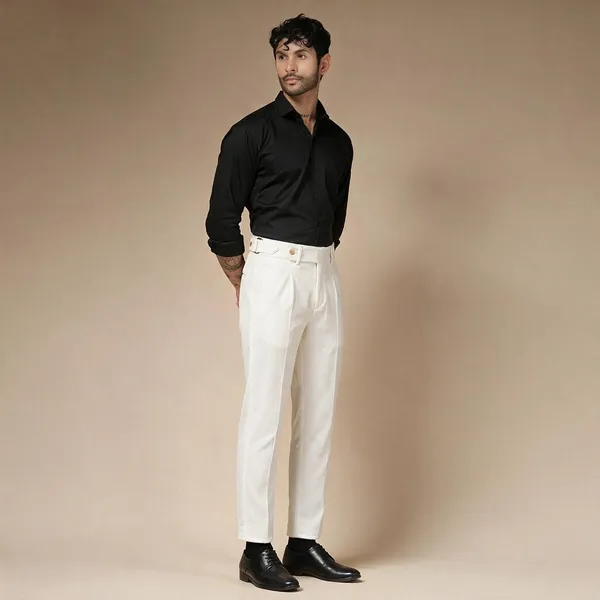 Snow_White_Corduroy_Boot_Cut_Gurkha_Pants_For_Men