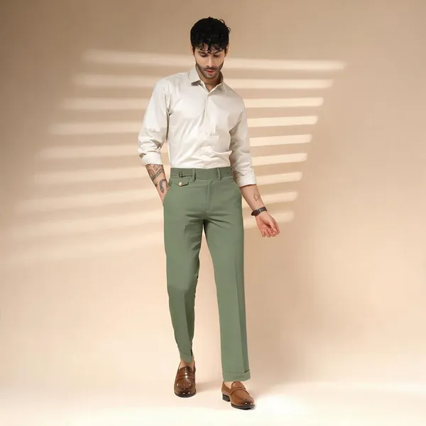 Pebble_Polyester_Stretch_Single_Buckle_Gurkha_Pants_For_Men