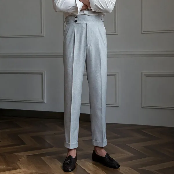 Ash_Grey_Slub_Buttoned_Gurkha_Pants_For_Men