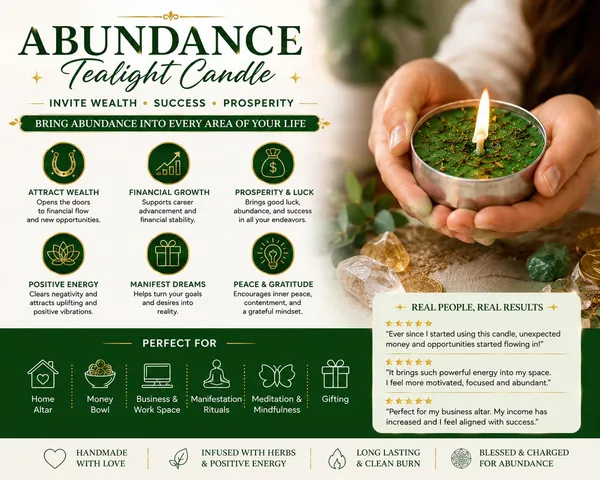 Abundance_Tea_Light_Candles_(Pack_of_24)_|_Hoodoo_&_Witchcraft_Ritual_for_Prosperity,_Wealth,_Success,_Spell_Casting,_Conjure,_Rootwork,_Manifestation,_Meditation_&_Spiritual_Practices