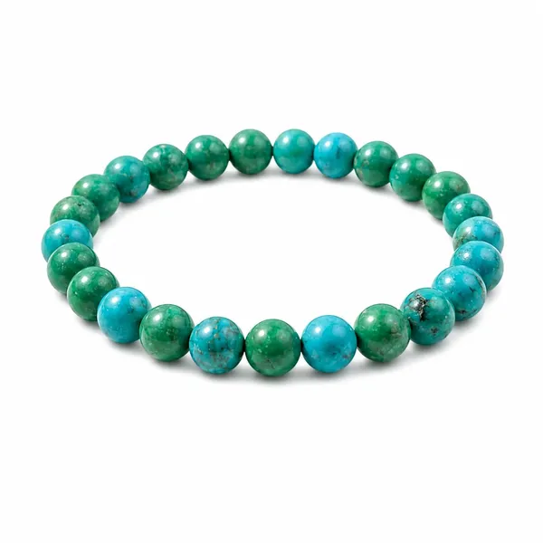 Natural_Chrysocolla_Bracelet_For_Calm_Communication_Healing_Crystal_Beads_Handmade_Stretch_Bracelet_For_Women_Men