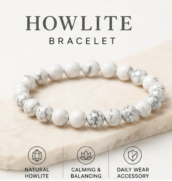 Natural_White_Howlite_Bracelet_Genuine_Marble_Stone_Beads_Calming_Healing_Crystal_Jewelry_For_Stress_Relief_Sleep_Unisex_Elastic_Stacking_Bracelet
