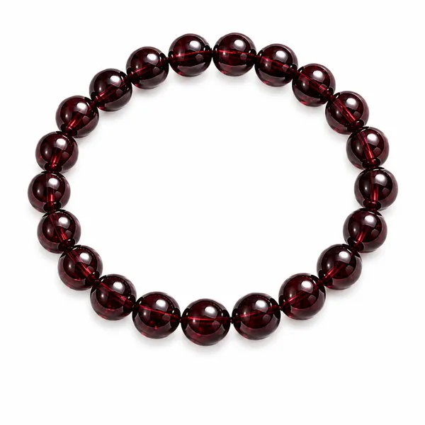 Garnet_Bead_Bracelet_Stone_Of_Passion_Protection_Success_Stretch_Bracelet_For_Daily_Wear_For_Men_And_Women