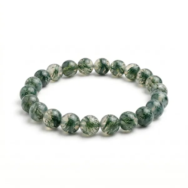 Moss_Agate_Healing_Bracelet_Natural_Green_Stone_Of_Abundance_For_Gardening_New_Beginnings_And_Emotional_Balance_Earthy_Gemstone_Jewelry_For_Men_And_Women