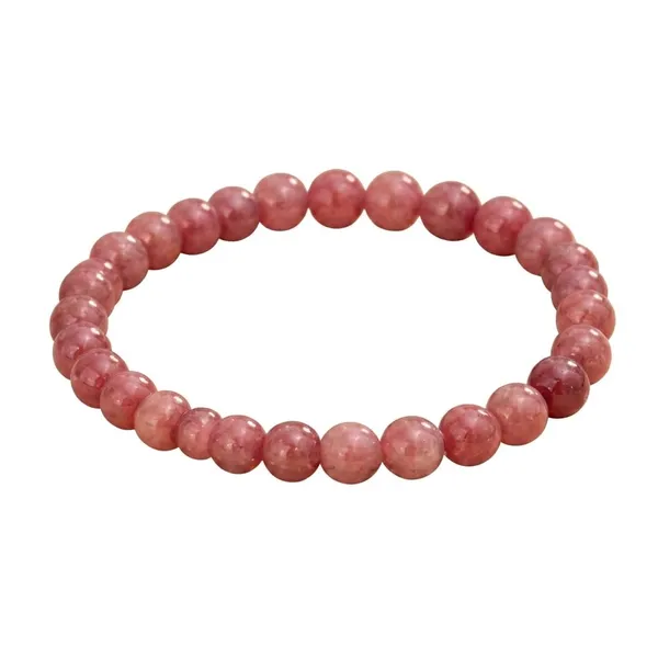 Strawberry_Quartz_Crystal_Bracelet_Beautiful_Pink_Speckled_Gemstones_For_Universal_Love_Gratitude_And_Inner_Peace_Soothing_Spiritual_Gift_For_Men_And_Women