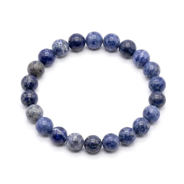 Natural_Sodalite_Bracelet_Polished_Gemstone_Beads_For_Logic_Intuition_Truth_And_Calm_Communication_Third_Eye_Chakra_Healing_Jewelry_For_Men_And_Women