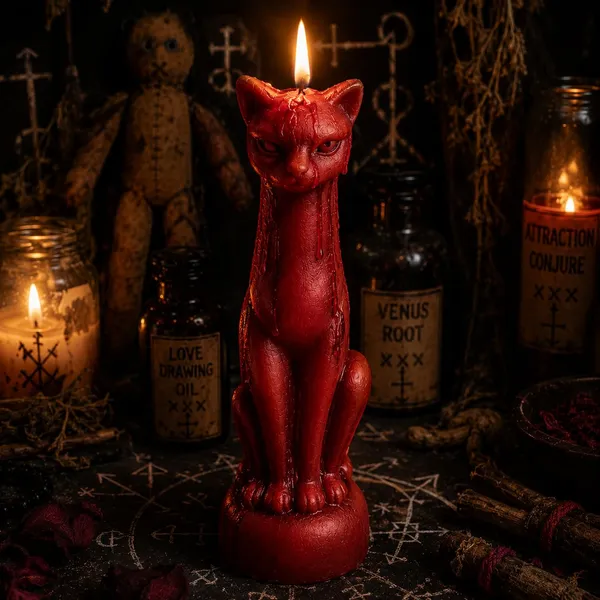 Cat_Figurine_Soy_Wax_Ritual_Candle_For_Spell_Casting_Hoodoo_Spiritual_Practices_Handmade_Candle_For_Witchcraft_Conjure_Rootwork_Candle_Magic_Meditation_Home_Decor_1_Red