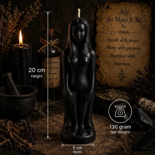 Female_Figurine_Soy_Wax_Ritual_Candle_For_Spell_Casting_Hoodoo_Spiritual_Practices_Handmade_Candle_For_Witchcraft_Conjure_Rootwork_Candle_Magic_Meditation_Home_Decor_1_Black