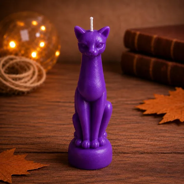 Cat_Figurine_Soy_Wax_Ritual_Candle_For_Spell_Casting_Hoodoo_Spiritual_Practices_Handmade_Candle_For_Witchcraft_Conjure_Rootwork_Candle_Magic_Meditation_Home_Decor_1_Purple